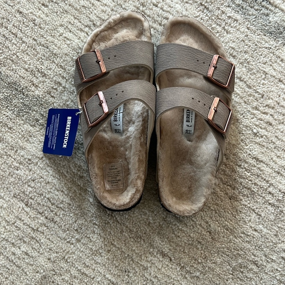 Arizona Shearling Faux Fur Birkenstocks